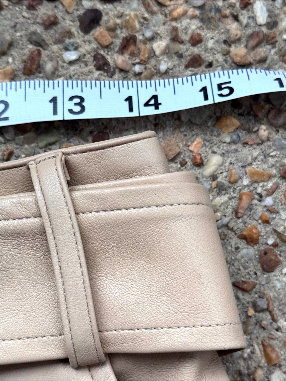NWT Culpos x INC Faux Leather Khaki Cargo Pants Size 8 - Picture 4 of 12